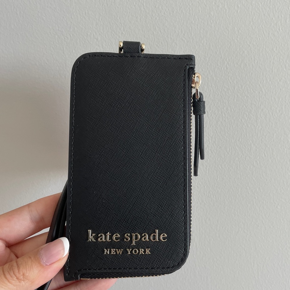 Kate Spade Cameron Card Case with Lanyard